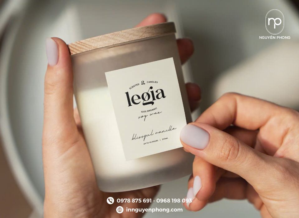 in tem dán nến thơm chuẩn màu và sắc nét
